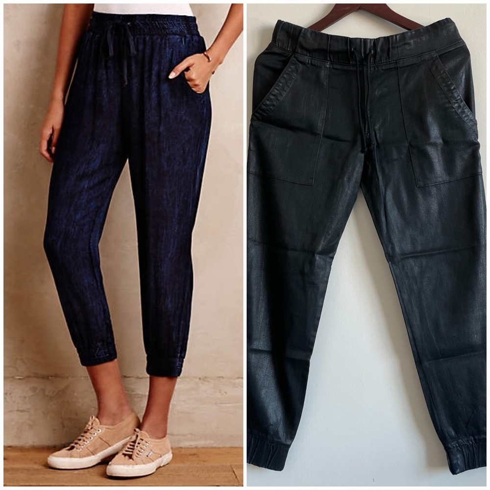 Cloth & Stone Faux Leather Pull-On Joggers
